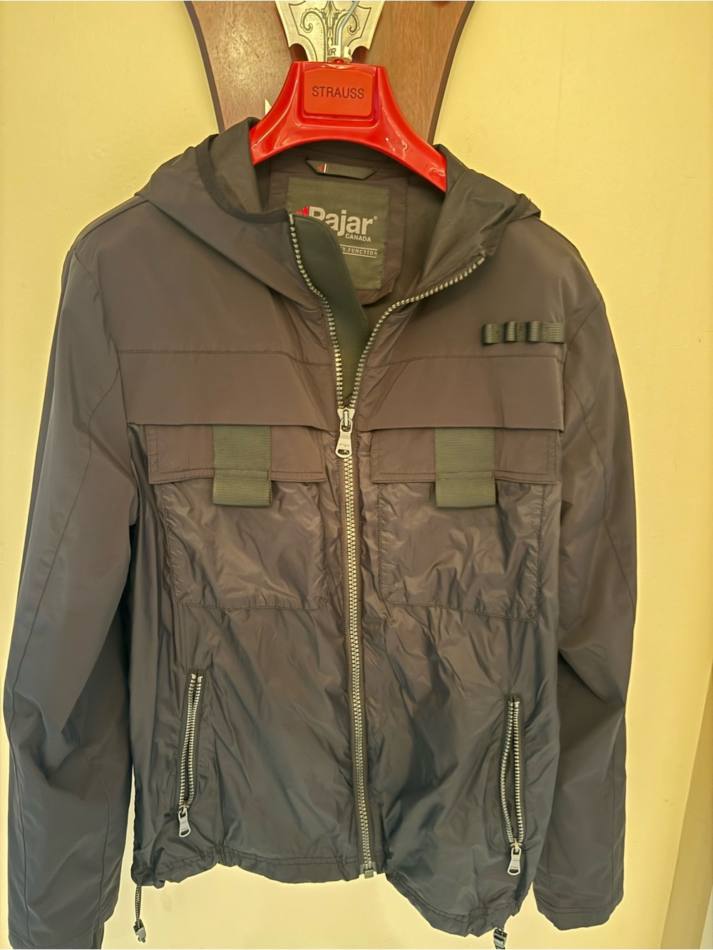 Pajar Men's Hooded Lightweight Jacket - Charcoal Gray